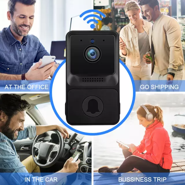 Smart Wireless WiFi Ring Doorbell Security Intercom Video Camera Door Bell 2