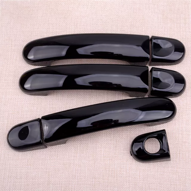 Gloss Black Door Handle Panel Cover Trim fit for VW TRANSPORTER T5 2003-2015