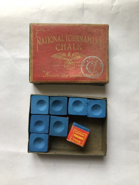 Lot De 6 Craies De Billard EIHI – Bleu – Pour Queue De Billard, Adhérence Renforcée, Utilisation En Club Ou Maison