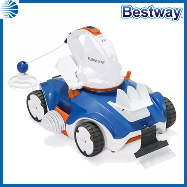 Robot pulitore per da piscina fuori terra fondo a batteria bestway aquatronix