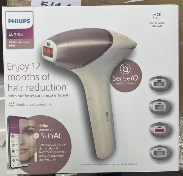 L900 Ipl Machine PHILIPS LUMEA IPL 9900 Series Hair Removal Device brand new sealed £197 ...
