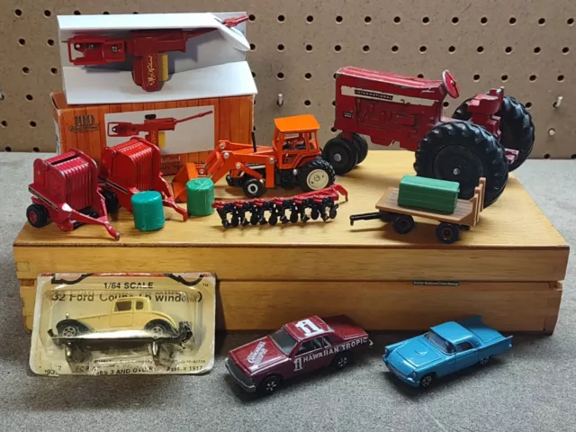 ERTL lot of Die Cast, Farm Equipment, Cannonball Run, Smokey & Bandit 6 Row Plow