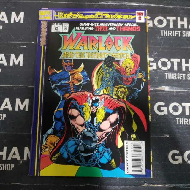 Warlock and the Infinity Watch #25 (Marvel 1992) - *Blood and Thunder* vintage