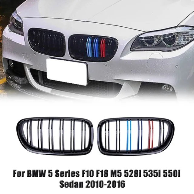 Car Front Bumper Grille M-color For BMW 5 Series F10 F18 M5 528i 535i 550i Sedan
