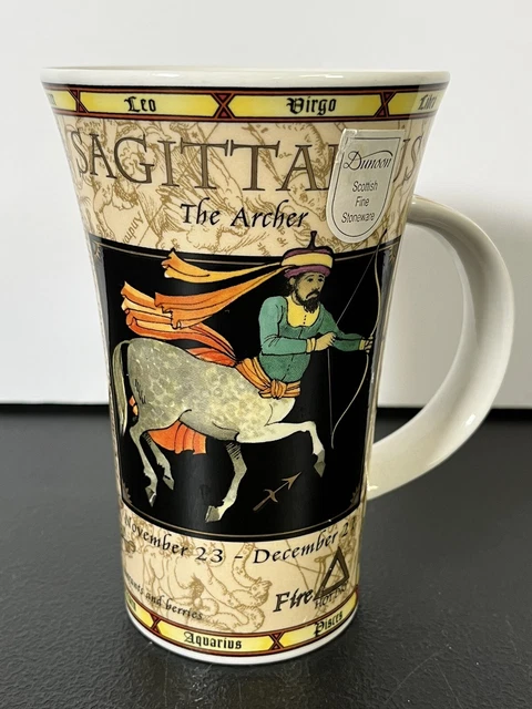 Sagittarius The Archer Zodiac DUNOON Scottish Fine Stoneware China Mug Cup