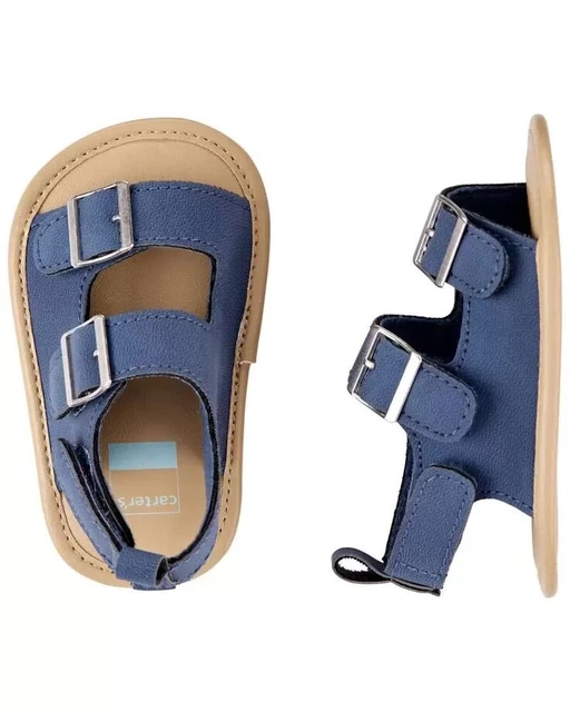 carters 0-3 months infant baby boy blue sandals New with tags