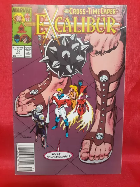 Excalibur #13- 1989 Chris Claremont, Alan Davis, X-Men, FN/VF!