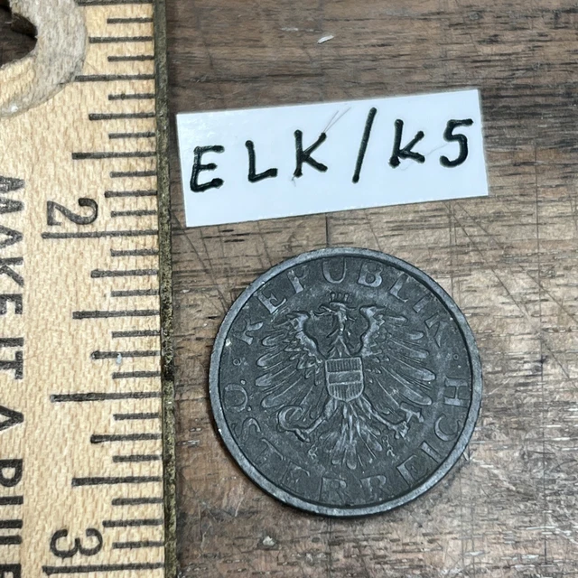 Austria 1949 10 Groschen Zinc Coin-KM#2874-FREE SHIPPING      Lot — ELK/k5 3
