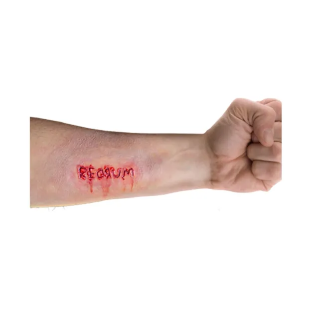 The Shining Redrum Flesh Appliance Bloody Wound Cut Halloween Costume Accessory