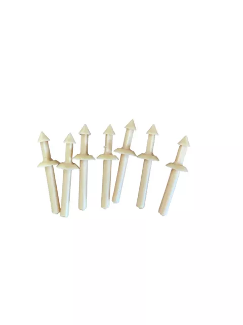 Vintage 1964 Hasbro GI Joe Marine Beachhead Assault Set Tent Stakes Lot Of 7