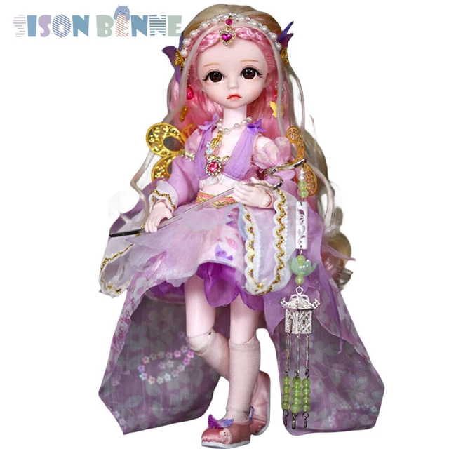 Poupée BJD 1/6 Fille - Ensemble Complet Avec Vêtements, Chaussures & Perruque - Neuve