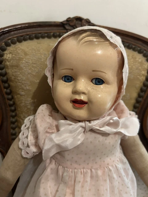 Ancienne poupée bébé Gégé Raynal Petitcollin Celluloïd 35 Cm