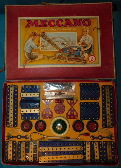 Ancienne boite de MECCANO N°6 - Label Emmaüs