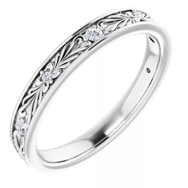 07 Karat Natürlicher Diamant Jubiläum Band IN