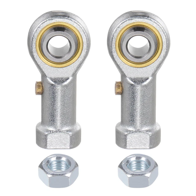 2pcs PHS6 M6 Female Rod End Bearing M6x1 Right Hand Thread,Includes Jam Nut
