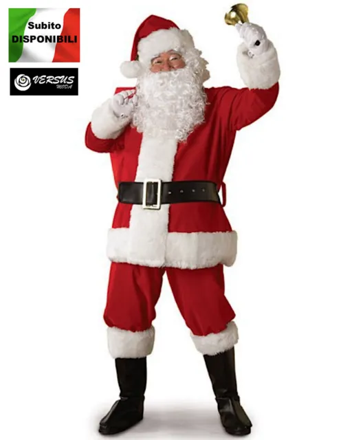 Vestito Costume Babbo Natale Cosplay Santa Claus Christmas Suit SANTC01C