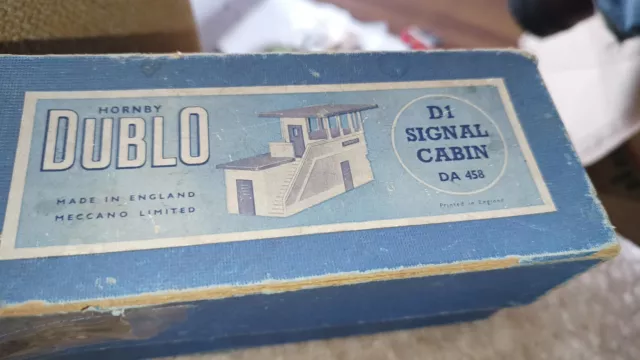 Caja de señal vintage HORNBY DUBLO D1 CABINA calibre 32160 modelo Ferrocarril en muy buen estado