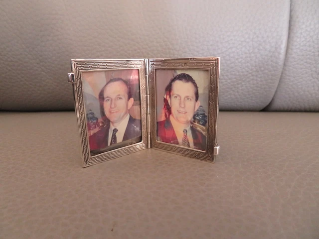 Cadre Photo Double Pliable En Bois – 2 Photos 10x15 Cm, Design Pliable Pour économiser De L'espace, Idéal Cadeau