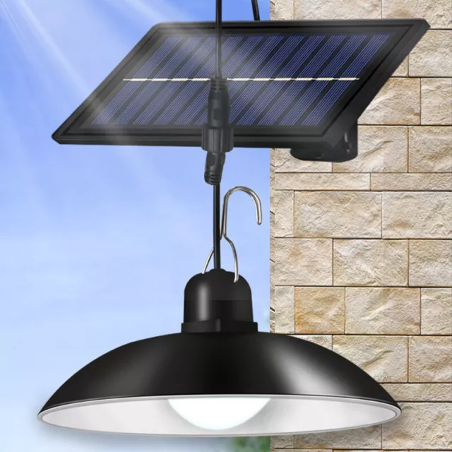 Solar Pendant Light Motion Sensor Led Solar Powered Lamp White Light Chandeli Ql