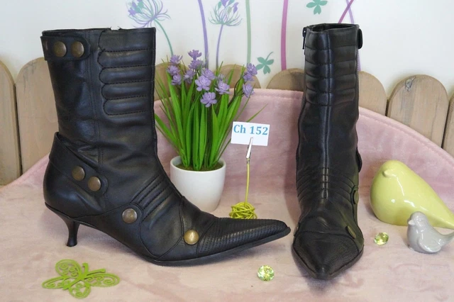 Bottines en Cuir - Pointure : 40