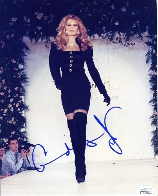 Claudia Schiffer Signed Autographed 8x10 Photo JSA COA