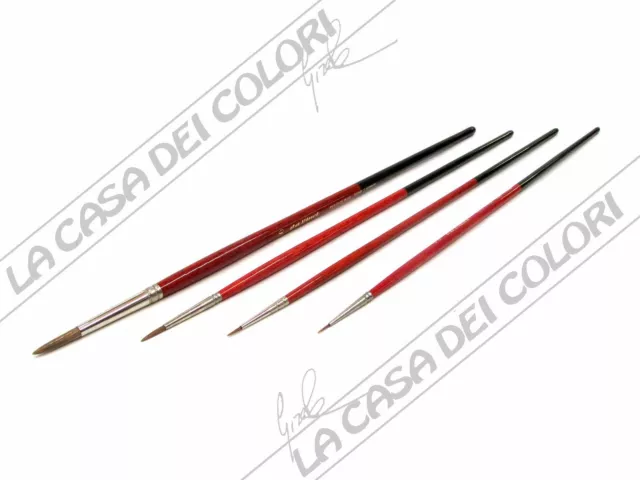Pennelli Da Vinci - Bue/Manico Lungo - Serie 1666J - Tondo