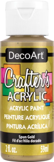 Crafter's Acrílico Multiusos Pintura 59ml-Spun Oro, DCA-96