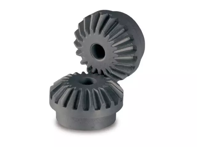 20 Teeth, Module 0.8, Bevel Gear Steel Sintered, Drilling Ø4 , 1Set