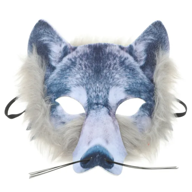 Wolf Mask Halloween Animal Cosplay Half Face Masquerade Costume Props