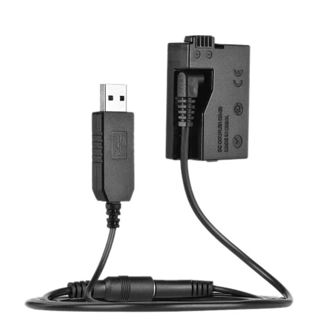 DR-E8 Batteria fittizia con banca DC Cavo adattatore USB sostituzione per LP-E8 fo A8N2