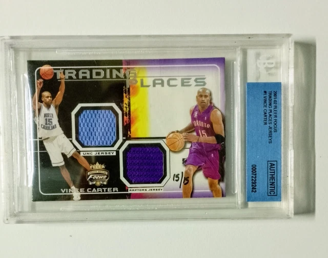 VINCE CARTER TRADING Places Relic 15/15 BGS Authentic 180.00 PicClick AU