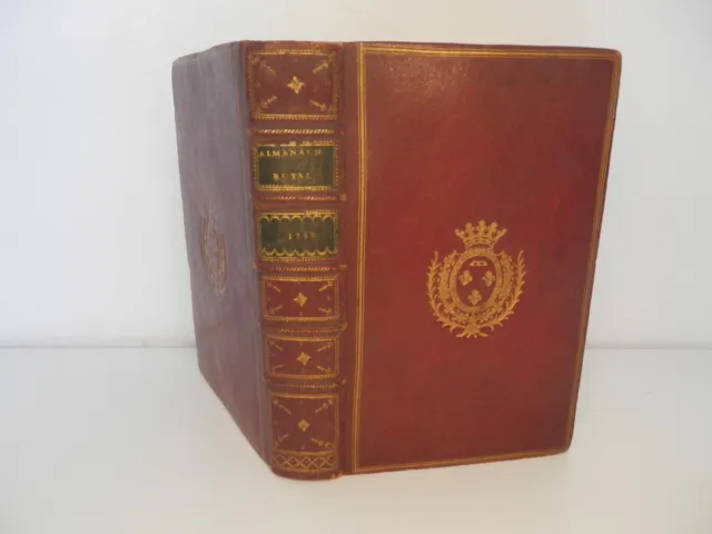 Almanach Royal 1788 – reliure armes d’Orléans – Ex libris