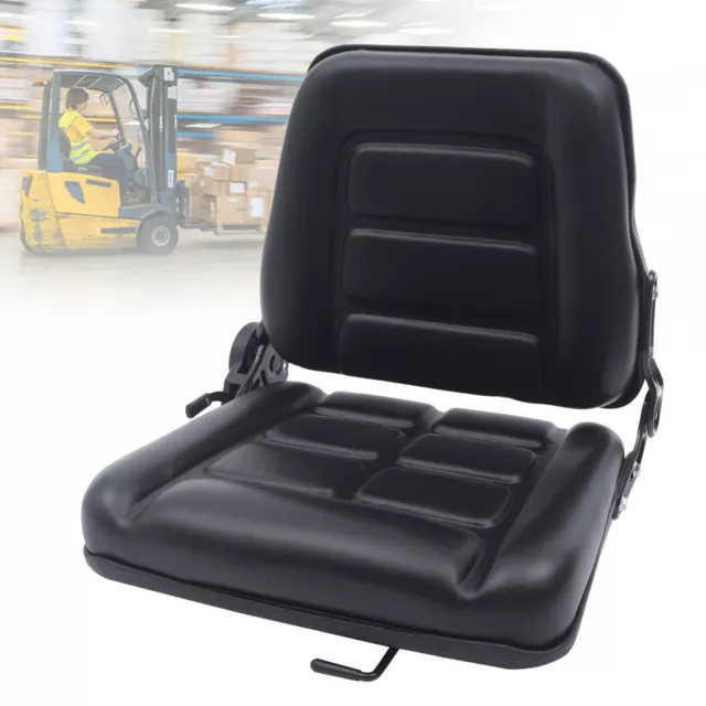 Universal Forklift Seat Adjustable Backrest Replacement Tractor Sliding Seat USA
