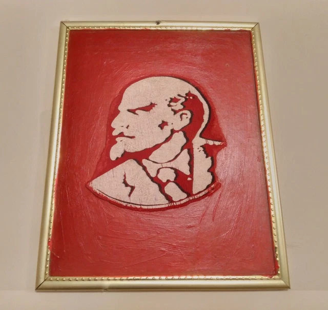 Soviet USSR Russian Vintage Portrait Communist-Vladimir Lienin