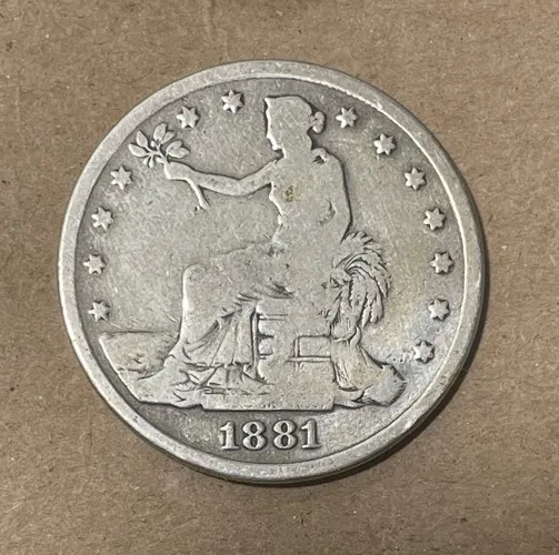 U.S. - 1881 Large Silver Trade Dollar - Scarce