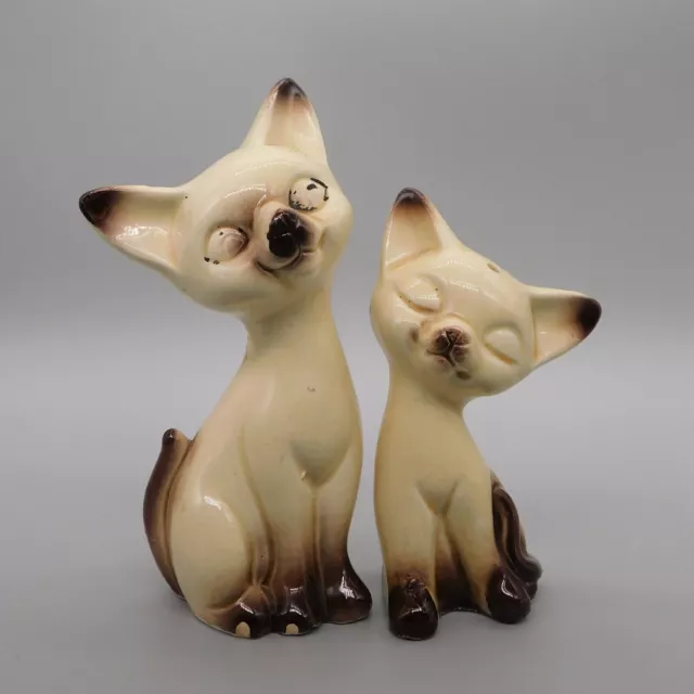 Vintage Siamese Cat Salt & Pepper Shakers Japan 1960's