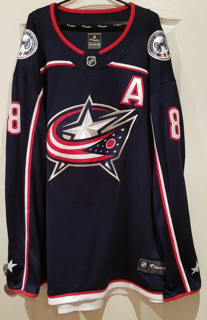 Zach Werenski #8 Columbus Blue Jackets Fanatics Jersey (Size 4XL, XXXXL)