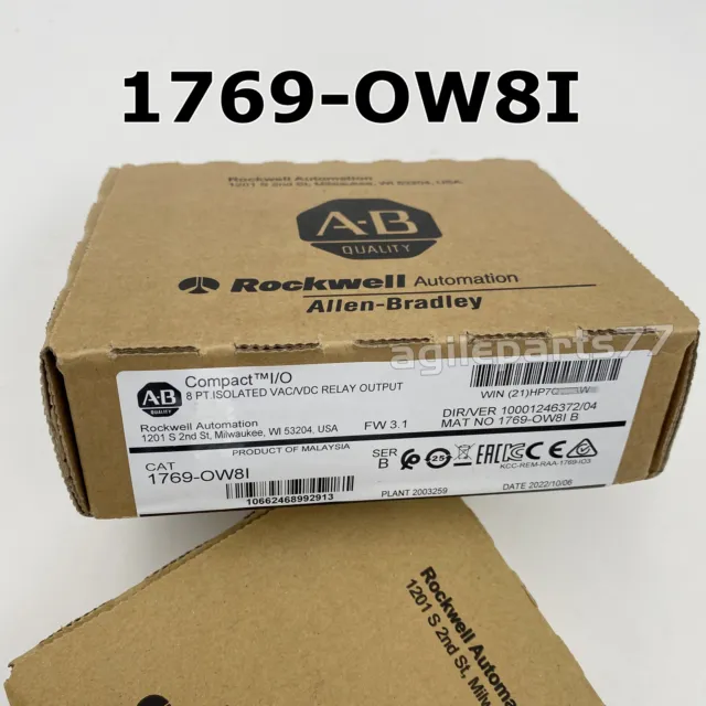2023 New Sealed Allen Bradley 1769-OW8I Series B CompactLogix 8 PT Isolated