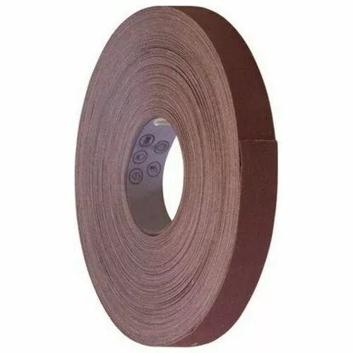 25mm Emery Cloth Roll Brown (Engineers Quality)  80, 120 Grit - Cut to Size