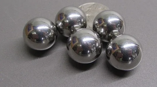 316 Stainless Steel Ball 5/8" (+/-0.0005") Dia,  5 pcs