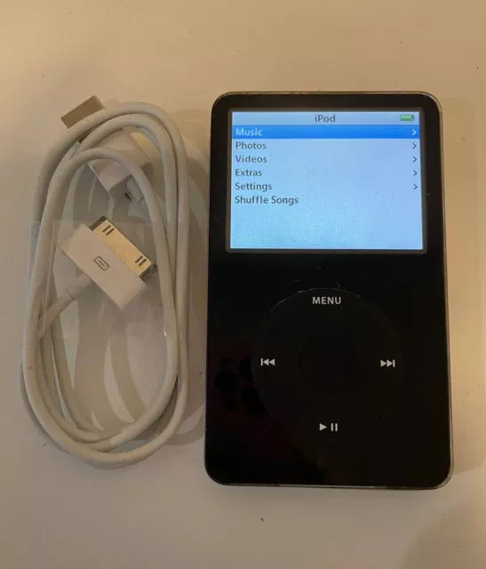 Apple iPod classic 5th Generation 30GB - Black - NEW BATTERY