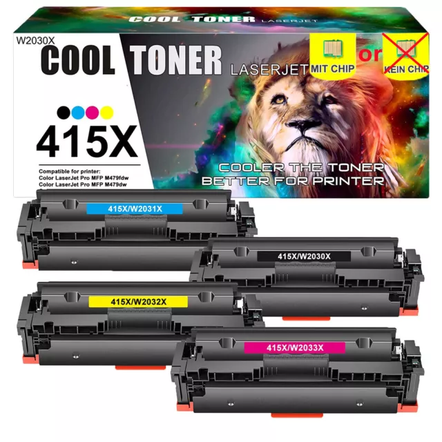 XL Toner für HP 415A 415X LaserJet Pro MFP M479dw M479fnw M479fdw M479fdn W2030X