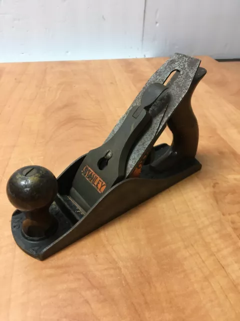 Vintage Stanley Bailey No. 4 Corrugated Wood Plane Sweetheart Made in USA