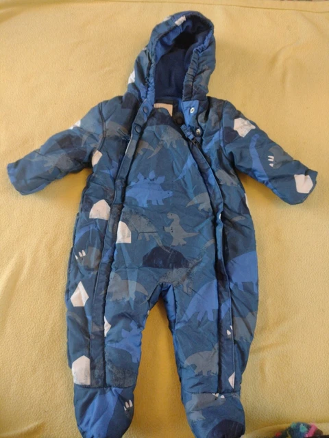 BABY BOYS SNOWSUIT FIRETRAP Black Luxury Bubble Age 6 12 Months