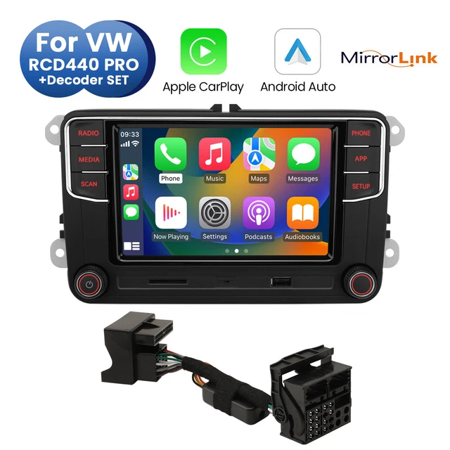 RCD330 RCD440PRO 187B Android auto carplay autoradio MirrorLink BT per VW EUR 259,99 PicClick IT