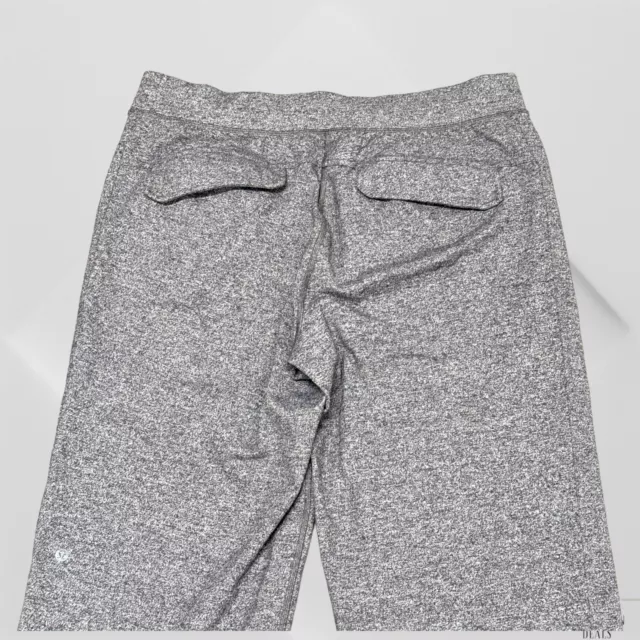 LULULEMON KUNG FU Pants Size XL Heather Gray Flap Pockets Drawstring ...