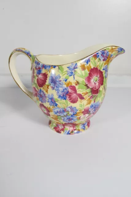 Vintage Royal Winton Grimwades England Chintz Royalty Creamer & Sugar Set 3