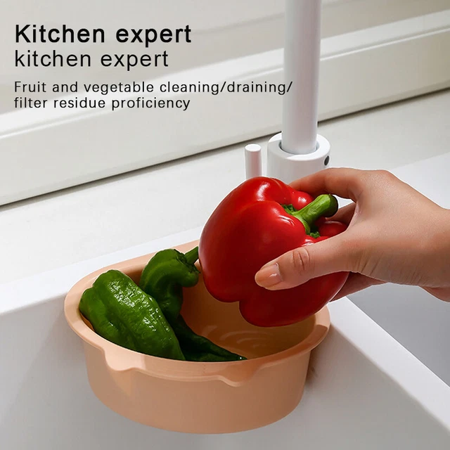 Vegetables Drain Basket Faucet Filter Basket Sink Strainer Fruits Kitchen To BII