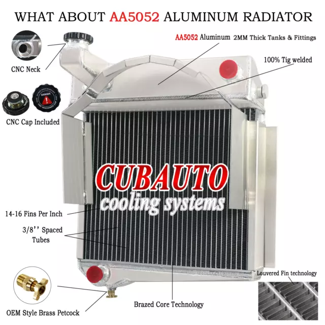 4 Row Radiator For 1958-1967 Austin Healey Sprite Bugeye / MG Midget 948 /1098