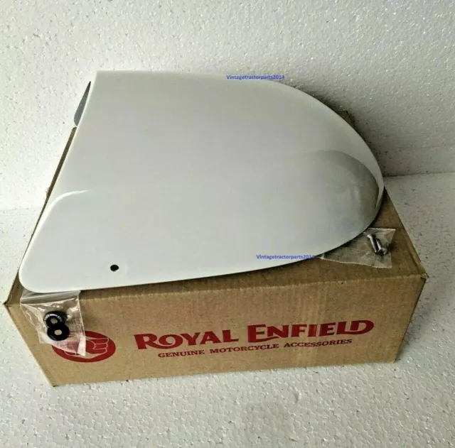 Cubierta de asiento doble Royal Enfield, Ice Queen (blanco) para...